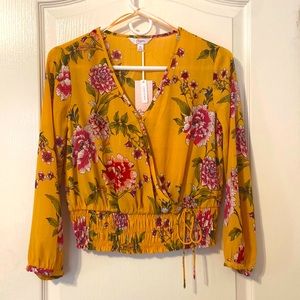 A yellow floral top from Candie’s